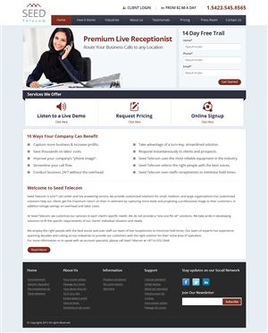 Web Design by OM for Seed Group | Design: #2381430