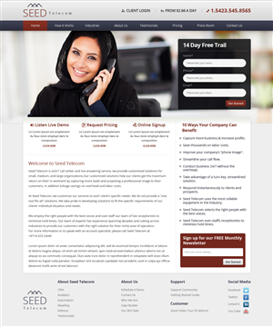 Web Design by OM for Seed Group | Design: #2381442