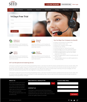 Web Design by OM for Seed Group | Design: #2381452