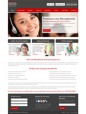 Web-Design von OM für Seed Group | Design: #2381476