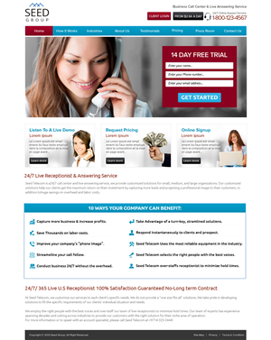 Web-Design von OM für Seed Group | Design: #2410427