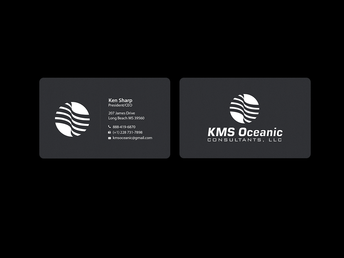 Card Design by Creations Box 2015 for KMS Oceanic Consultants | Design #11690895