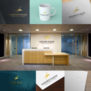 Logo Design by IMD-HUB for Golden Eagle Construction | Design: #11716986