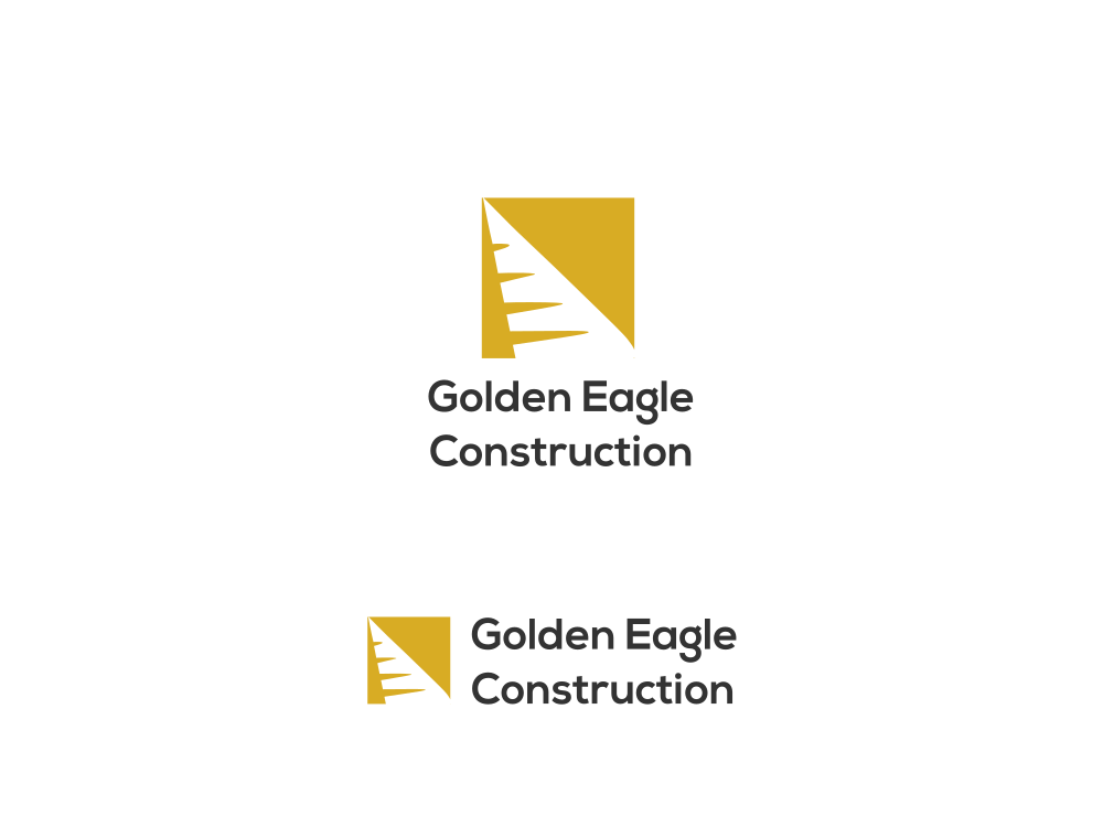 Logo Design by Mirela78 for Golden Eagle Construction | Design #11698934