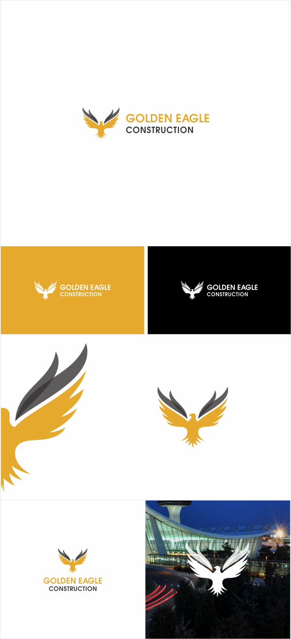 Logo Design by Naavyd for Golden Eagle Construction | Design #11749160