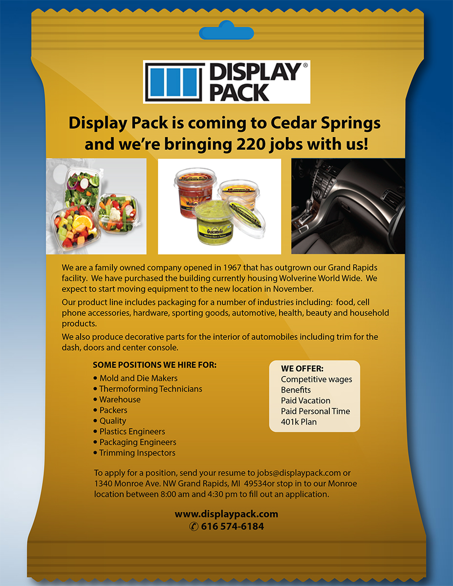 Newspaper Ad Design by Venus L. Penaflor for Display Pack, Inc. | Design #11682254