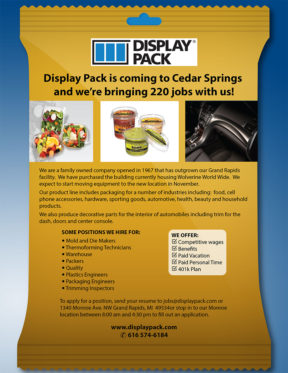 Newspaper Ad Design by Venus L. Penaflor for Display Pack, Inc. | Design #11682289