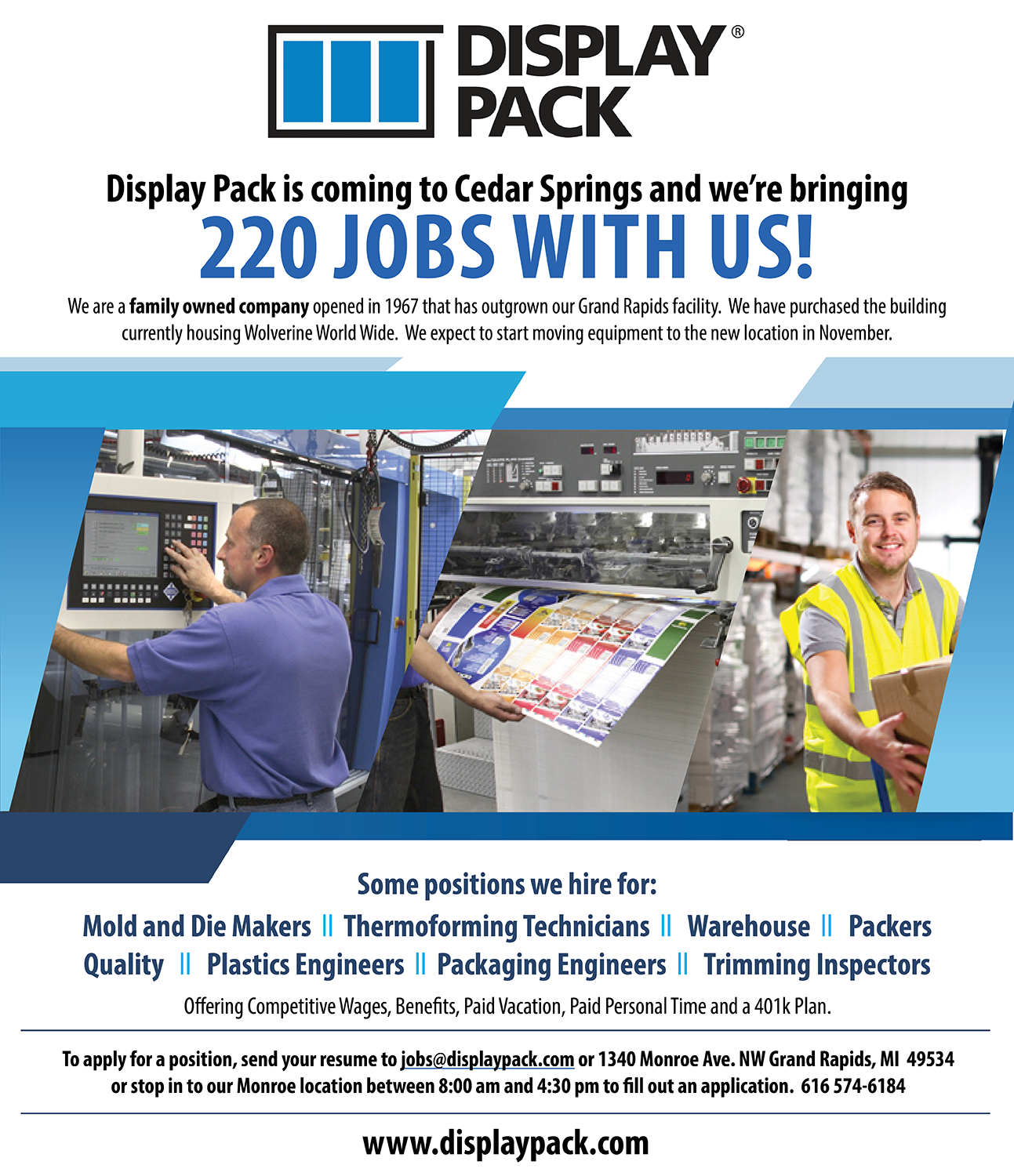 Newspaper Ad Design by Whalen for Display Pack, Inc. | Design #11705312