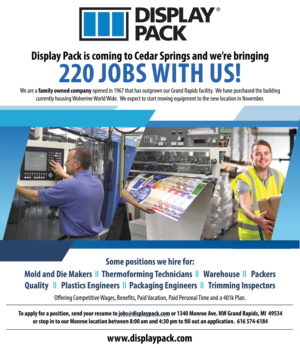 Zeitungsanzeige-Design von Whalen für Display Pack, Inc. | Design: #11705312