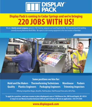 Newspaper Ad Design by Whalen for Display Pack, Inc. | Design #11705330
