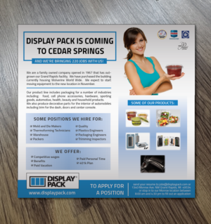 Zeitungsanzeige-Design von Alexandar für Display Pack, Inc. | Design: #11686632