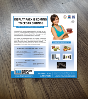 Zeitungsanzeige-Design von Alexandar für Display Pack, Inc. | Design: #11686634