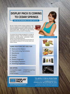 Zeitungsanzeige-Design von Alexandar für Display Pack, Inc. | Design: #11706972