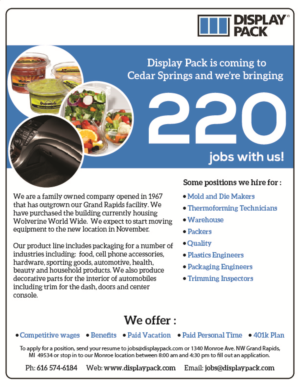 Newspaper Ad Design by imgaurav92 for Display Pack, Inc. | Design: #11679806