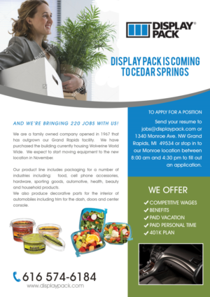 Design Annonce  par leuchi pour Display Pack, Inc. | Design #11690313
