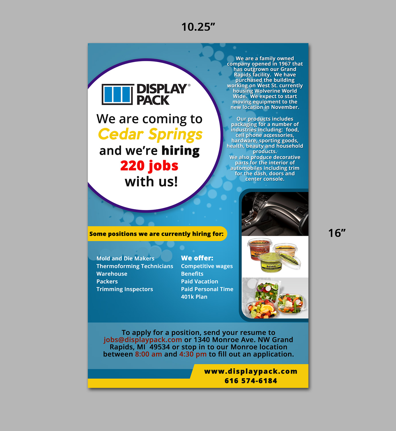 Newspaper Ad Design by maricreatives for Display Pack, Inc. | Design #11709992