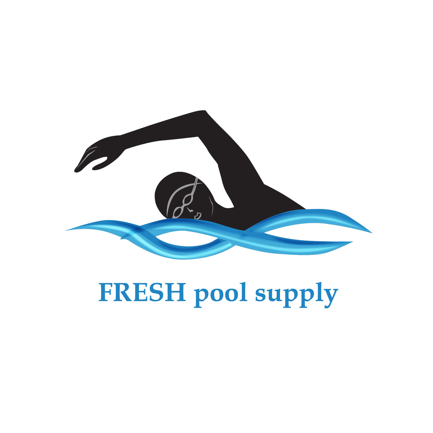 Logo Design by Anne for Fresh & Clear Pool Service Inc. | Design #11678753