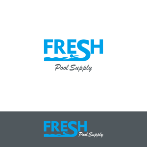 Logo Design by Arham Hidayat for Fresh & Clear Pool Service Inc. | Design: #11694192