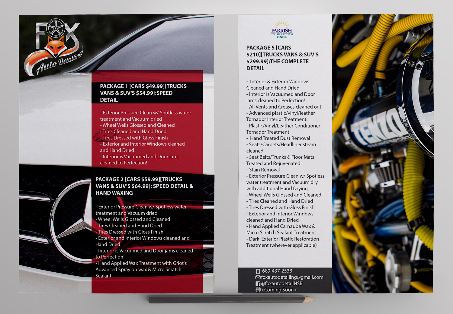 Design de Flyer par Salvaperegrina pour Fox Automotive Detailing | Design #11692716