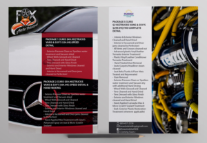 Flyer Design by Salvaperegrina for Fox Automotive Detailing | Design #11692716