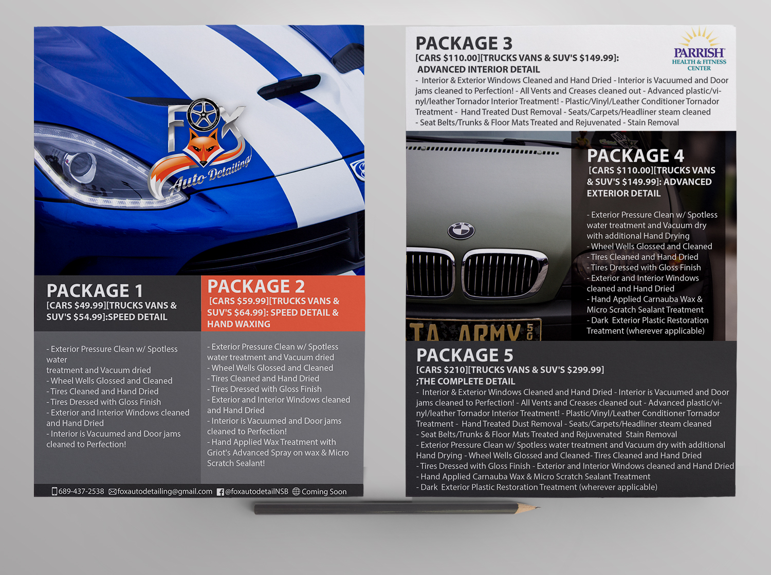 Flyer Design by Salvaperegrina for Fox Automotive Detailing | Design #11692717