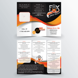 Fox Automotive Detailing Flyer Design | Design de Flyer par at-as