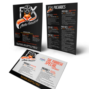 Flyer Design by dnavarrou for Fox Automotive Detailing | Design #11708587