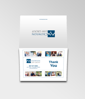 Thank You Card Design for Personal Injury Law Firm | Stationery Design by SL Designer