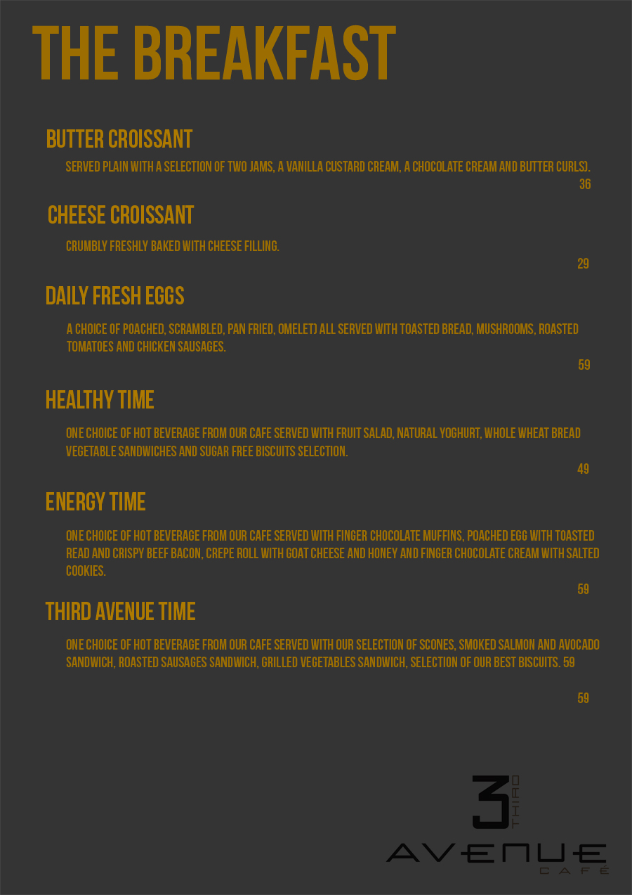 Menu Design by Shark1906 for RSI | Design #2347044