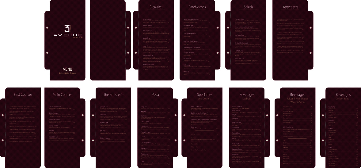 Menu Design by alison22 for RSI | Design #2353167