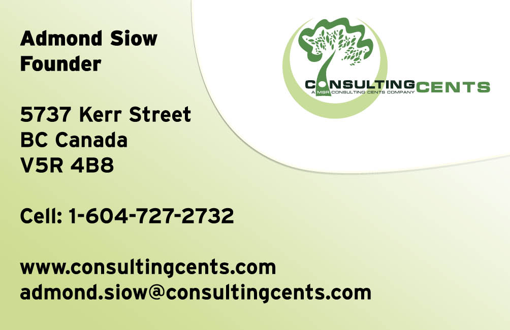 Business Card Design by designkind for MSR Consulting Cents | Design #25463