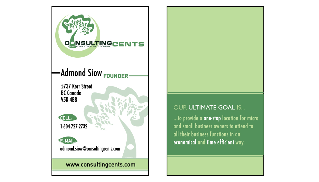 Diseño de Tarjeta de Presentación por Lilly Brennan para MSR Consulting Cents | Diseño #25803