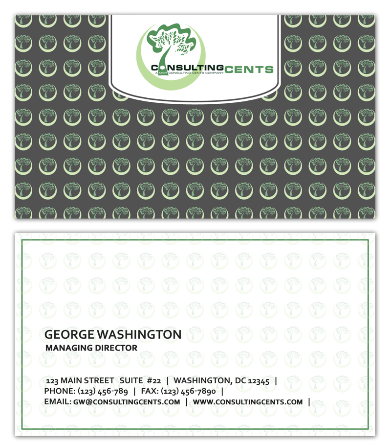 Business Card Design by AR Design for MSR Consulting Cents | Design #26598