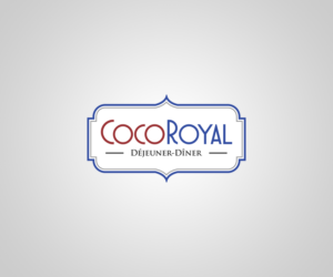 CocoRoyal  Déjeuner-Dîner | Diseño de Logo por Gridline Concepts
