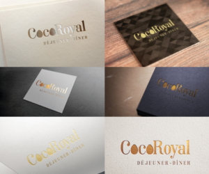CocoRoyal  Déjeuner-Dîner | Diseño de Logo por Farmiza