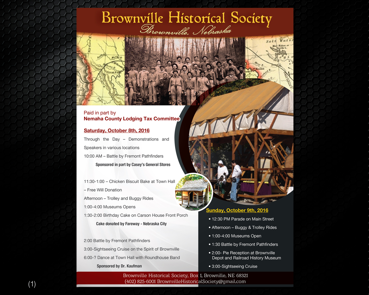 traditional masculine non profit flyer design for a company by historical flyer