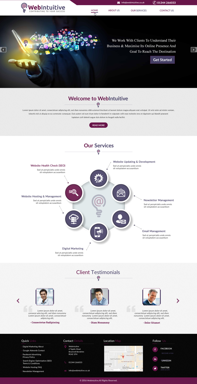 Web Design by harmi_199 for WebIntuitive | Design #12110796