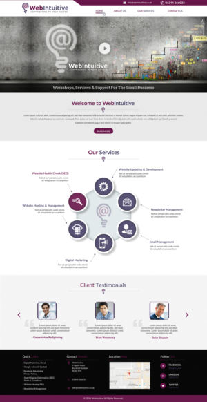 Web Design by harmi_199 for WebIntuitive | Design: #12121059