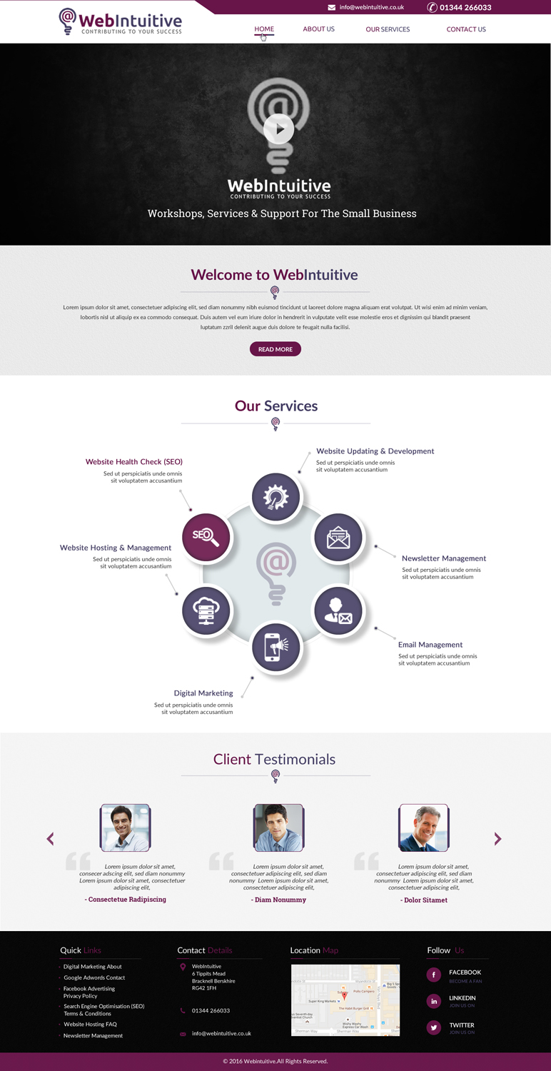 Web Design by harmi_199 for WebIntuitive | Design #12135092