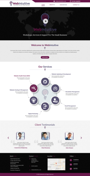Web Design by harmi_199 for WebIntuitive | Design: #12147763