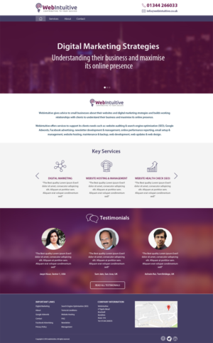 Web Design by Jagannath for WebIntuitive | Design #12043836