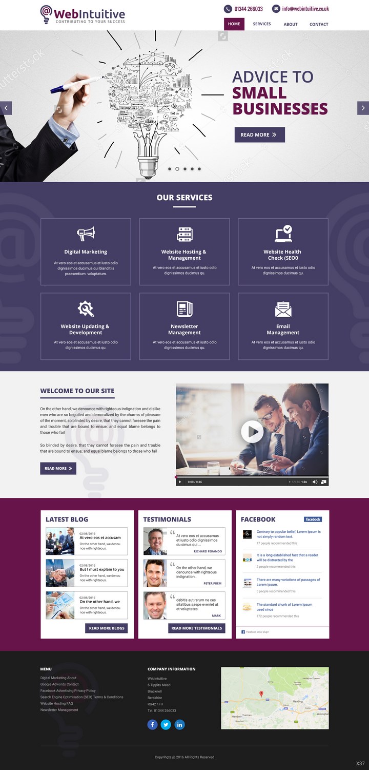 Web Design by pb for WebIntuitive | Design #12015180