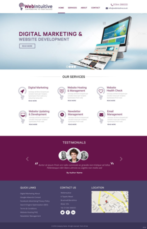 Web Design by pb for WebIntuitive | Design: #12015182