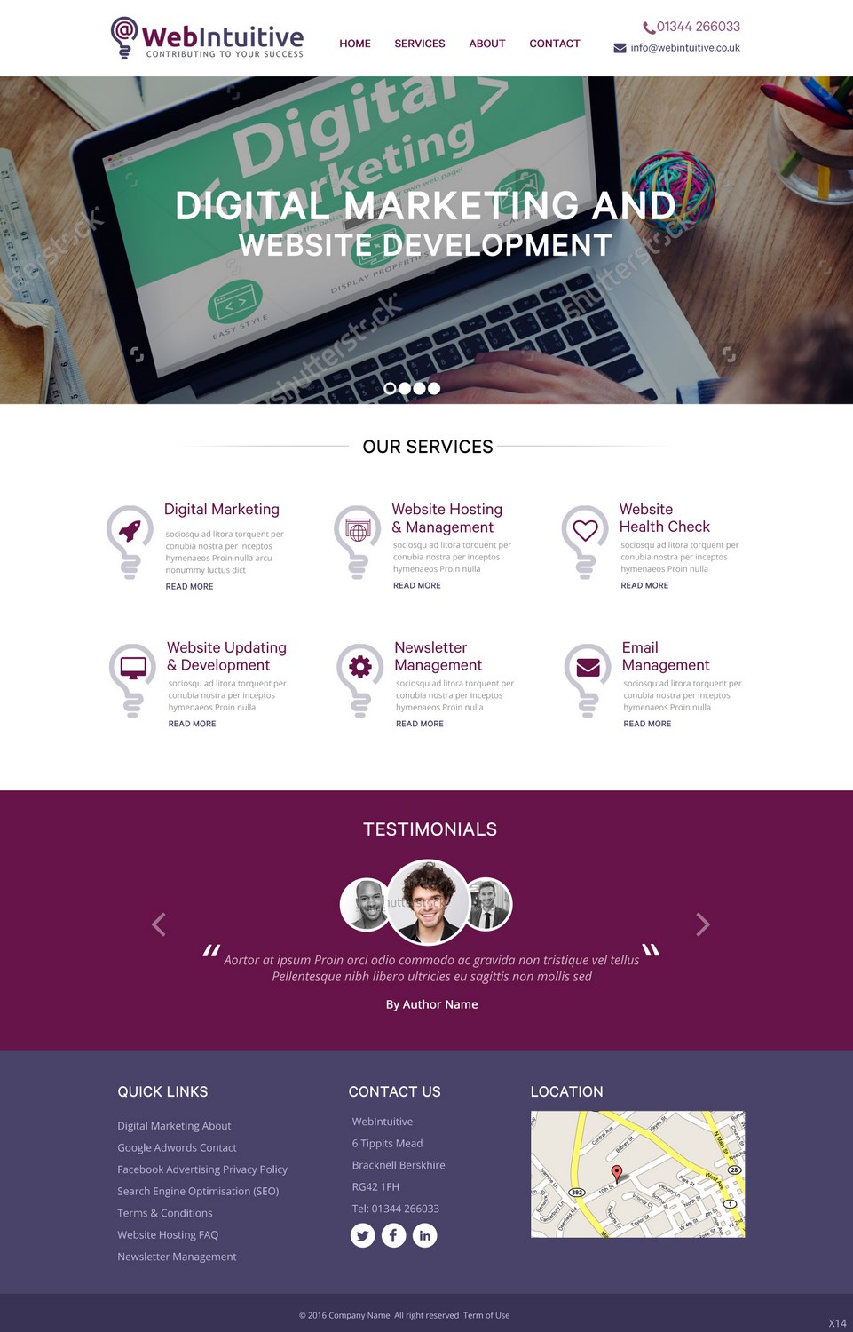 Web Design by pb for WebIntuitive | Design #12015184