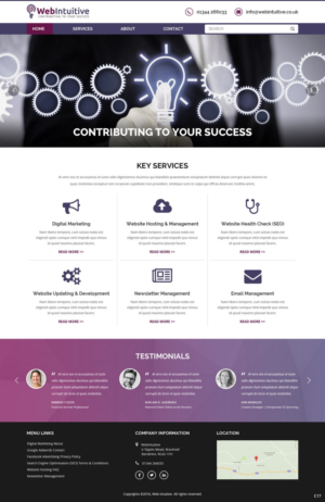 Web Design by pb for WebIntuitive | Design: #12015185