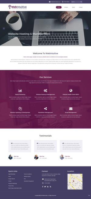 Web Design by pb for WebIntuitive | Design: #12015188