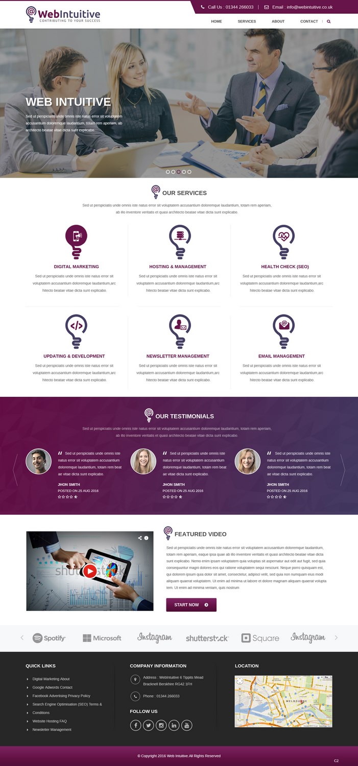 Web Design by pb for WebIntuitive | Design #12015189