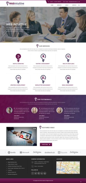 Web Design by pb for WebIntuitive | Design: #12015189