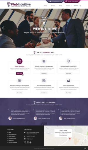 Web Design by pb for WebIntuitive | Design: #12015190