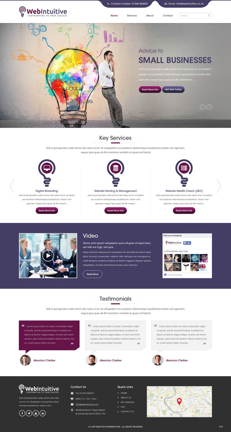 Web Design by pb for WebIntuitive | Design #12015191